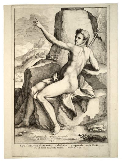 Johannes der Täufer. Zustand 2 von Wenceslaus Hollar